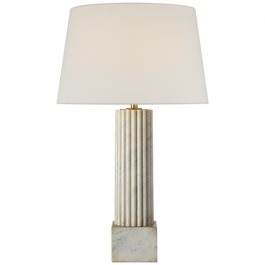 Visual Comfort Signature Reeve Table Lamp in Vintage Carrara