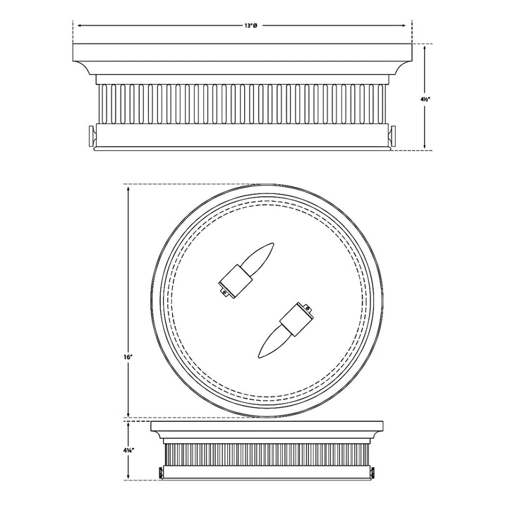 Visual Comfort Signature Alderly Ceiling Light