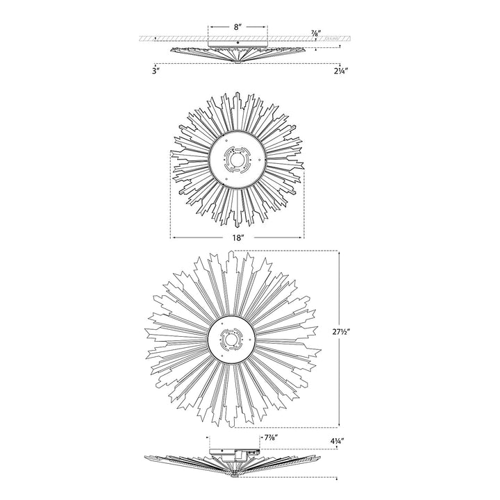 Visual Comfort Signature Claymore Ceiling Light