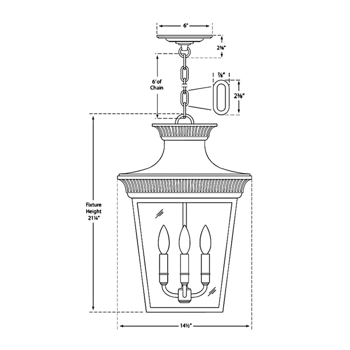 Visual Comfort Signature Elsinore Outdoor Pendant