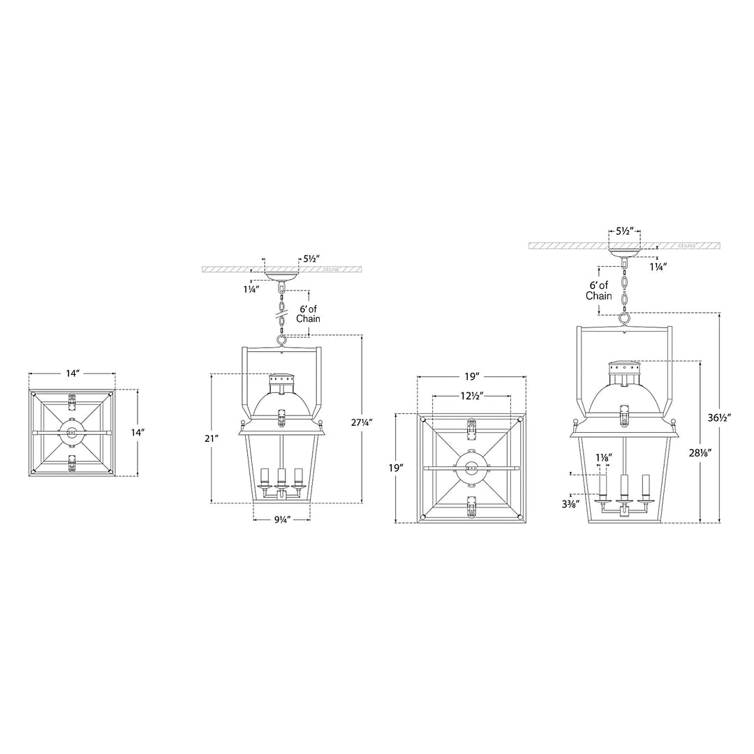 Visual Comfort Signature Coventry Lantern Outdoor Pendant