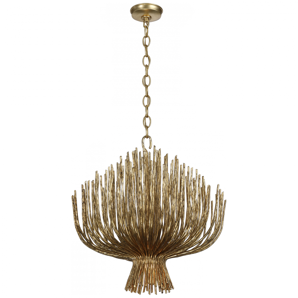 Visual Comfort Signature Astra Chandelier in Gilded Iron