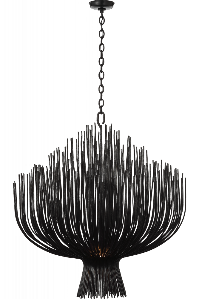 Visual Comfort Signature Astra Chandelier in Aged Iron (view 3)