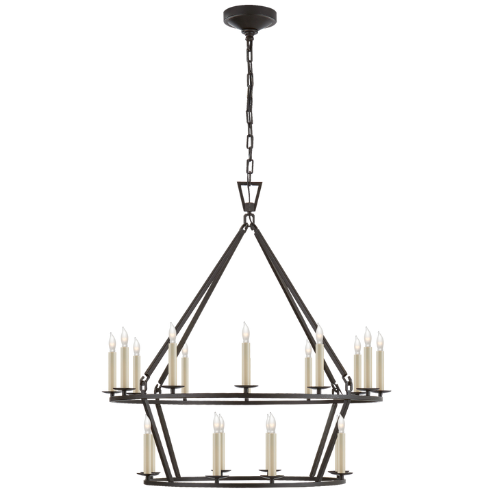 Visual Comfort Signature Darlana Two Tiered Ring Chandelier (view 2)