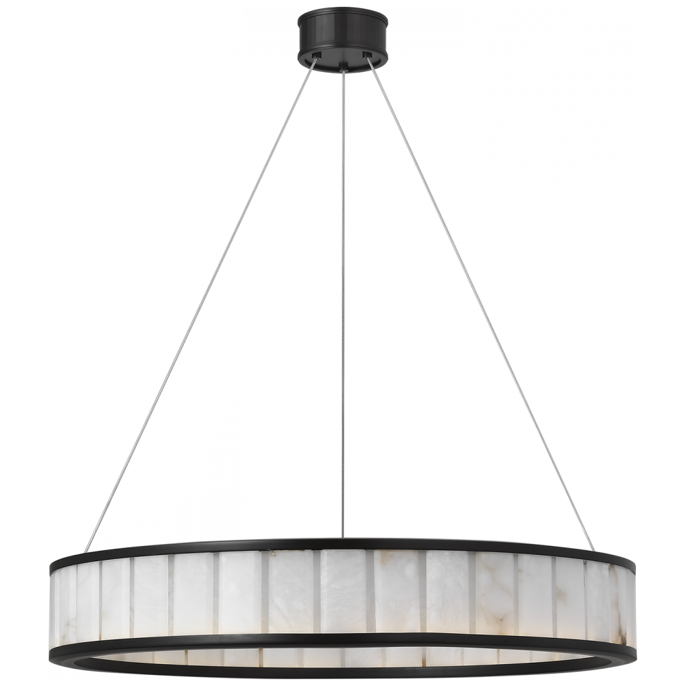 Visual Comfort Signature Iterna Ring Chandelier in Modern Iron
