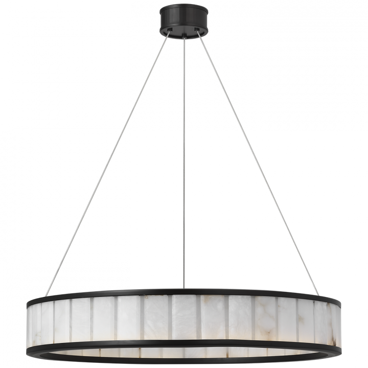 Visual Comfort Signature Iterna Ring Chandelier in Modern Iron
