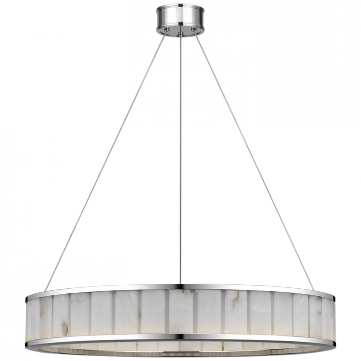Visual Comfort Signature Iterna Ring Chandelier in Polished Nickel