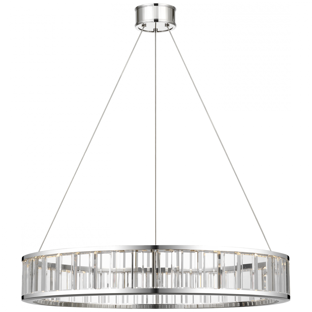 Visual Comfort Signature Iterna Ring Chandelier in Polished Nickel (view 2)