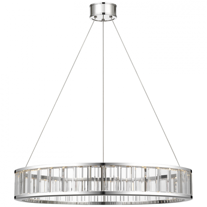 Visual Comfort Signature Iterna Ring Chandelier in Polished Nickel (view 2)