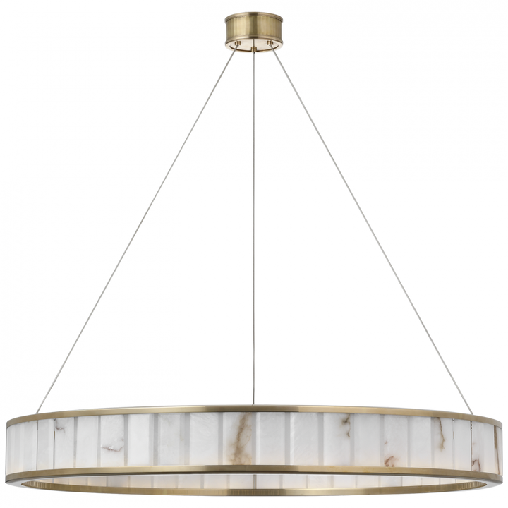 Visual Comfort Signature Iterna Ring Chandelier in Antique-Burnished Brass (view 3)