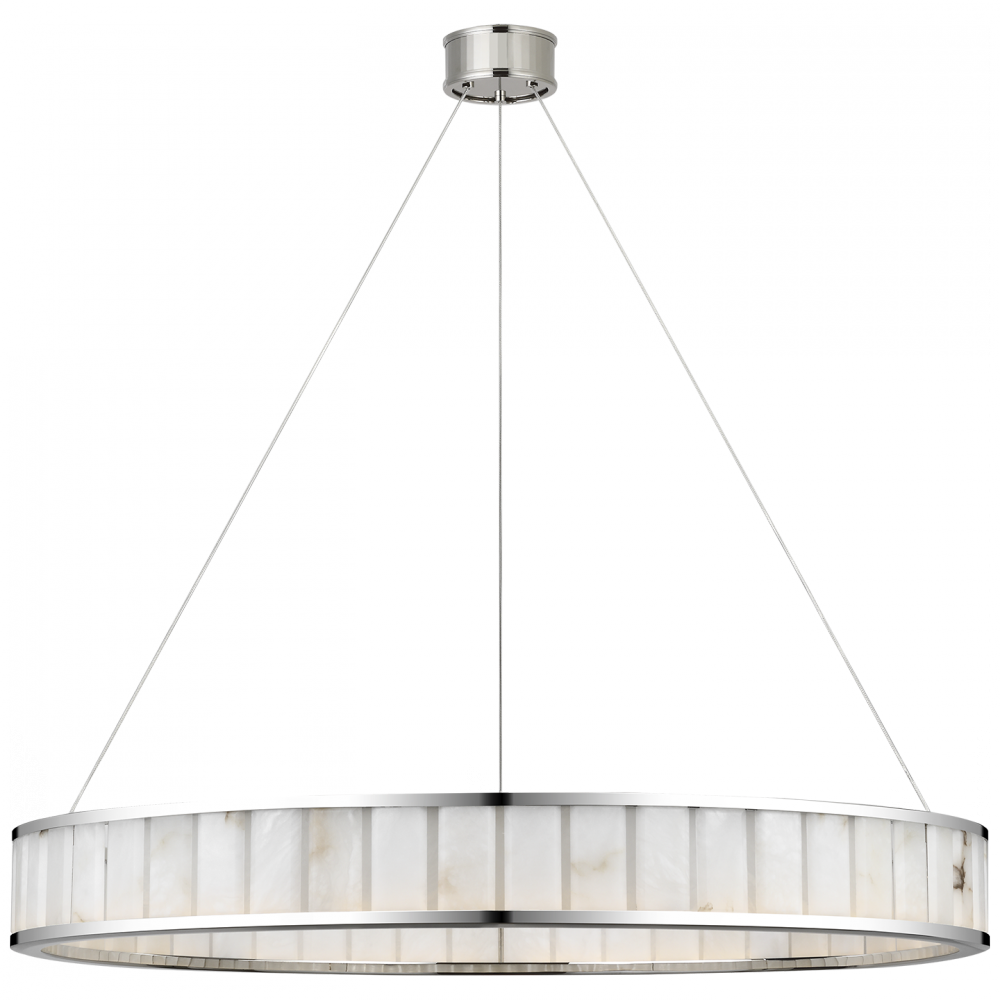 Visual Comfort Signature Iterna Ring Chandelier in Polished Nickel (view 3)