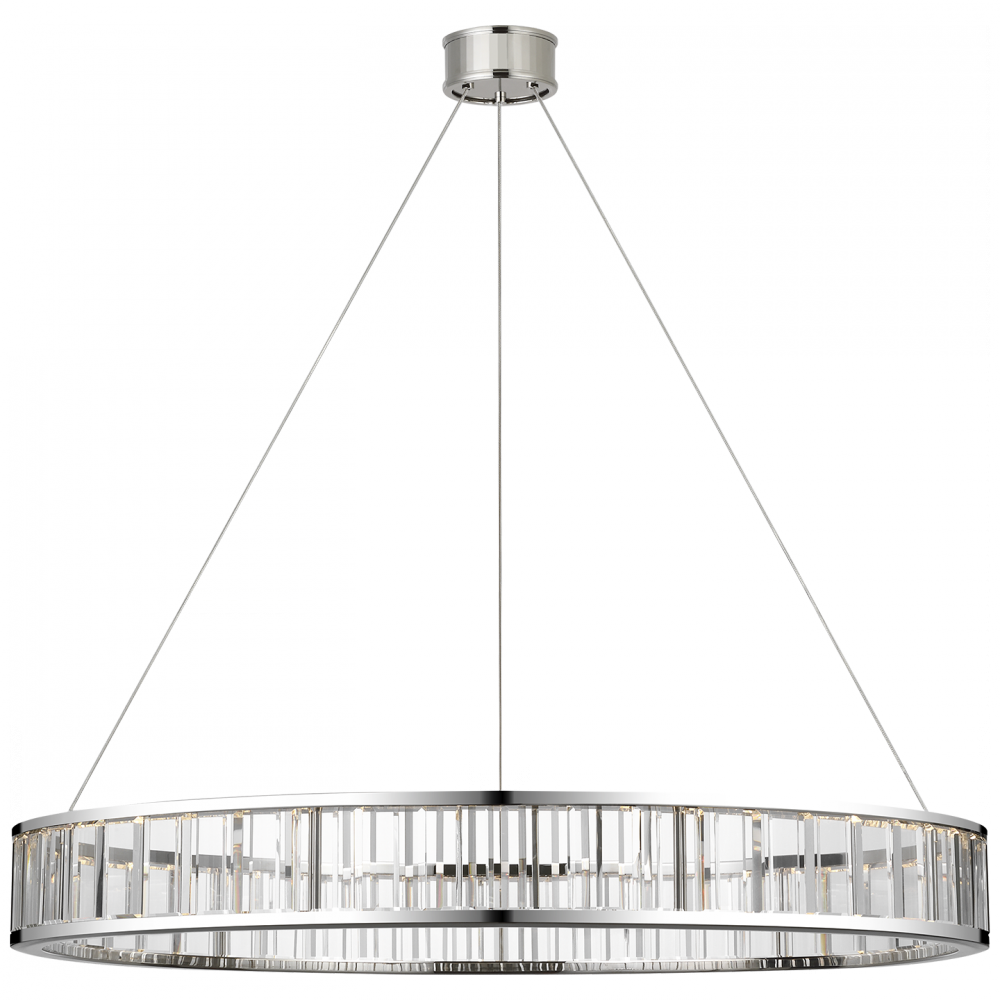 Visual Comfort Signature Iterna Ring Chandelier in Polished Nickel (view 4)