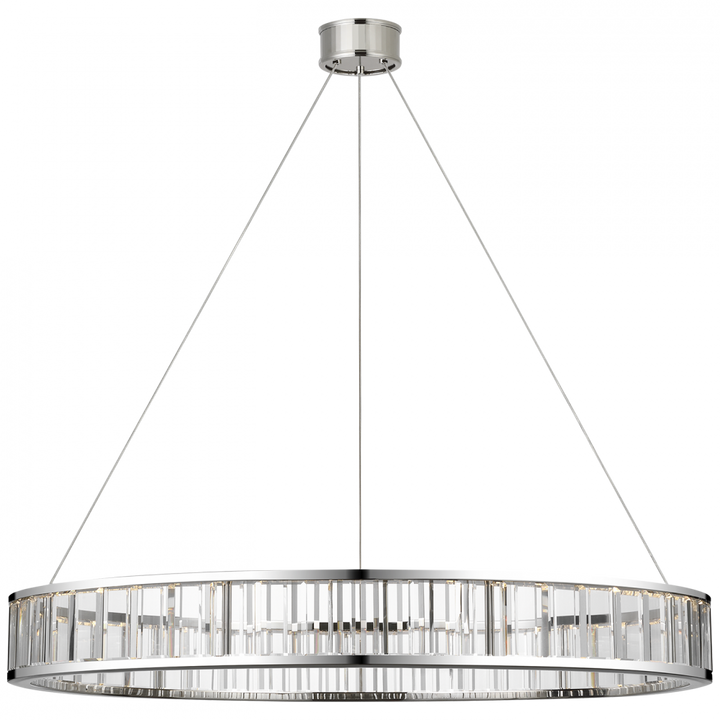 Visual Comfort Signature Iterna Ring Chandelier in Polished Nickel (view 4)