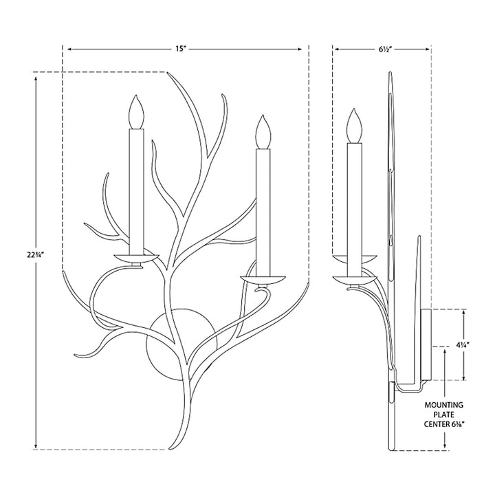 Visual Comfort Signature Branch Wall Sconce