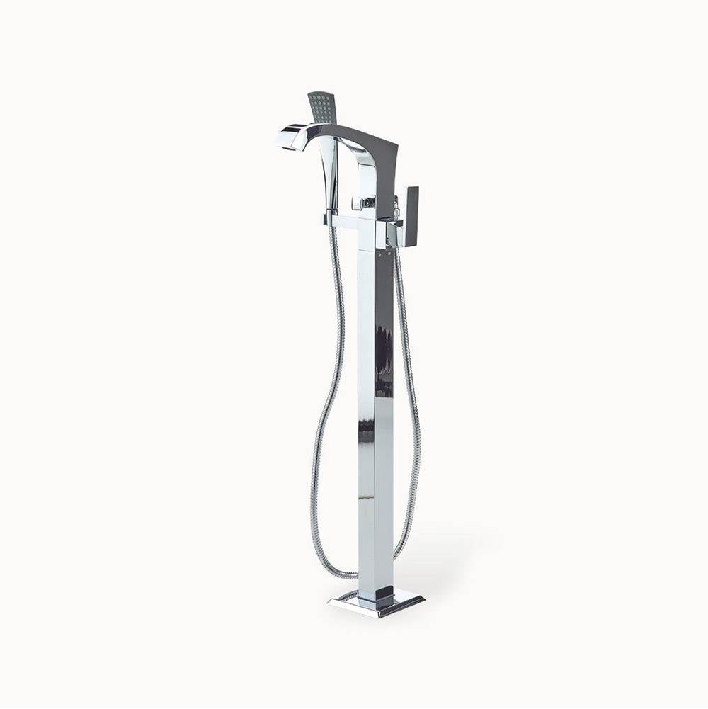 Crosswater London Leyden Floor-mount Tub Filler with Handshower