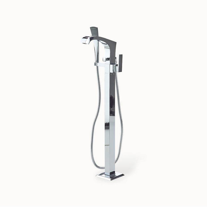 Crosswater London Leyden Floor-mount Tub Filler with Handshower