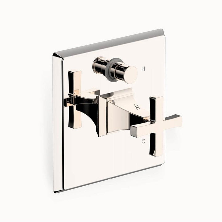 Crosswater London Leyden X Pressure Balance Tub and Shower Valve Trim