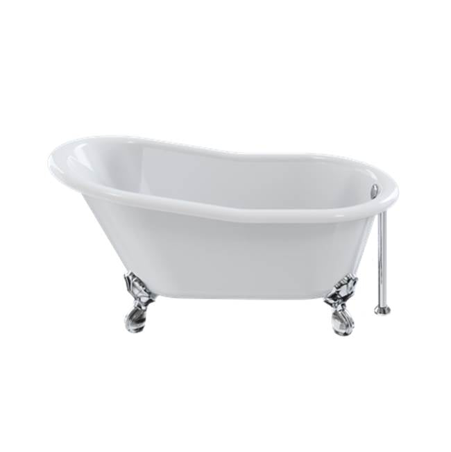 Crosswater London Belgravia Clawfoot Bathtub Clearstone