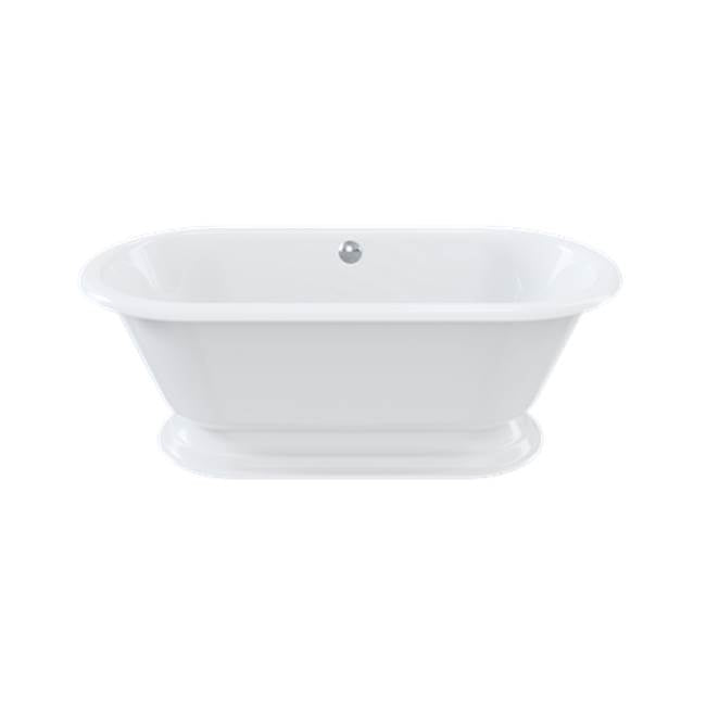 Crosswater London Belgravia Bathtub With Pedestal Clearstone White Semi-Gloss
