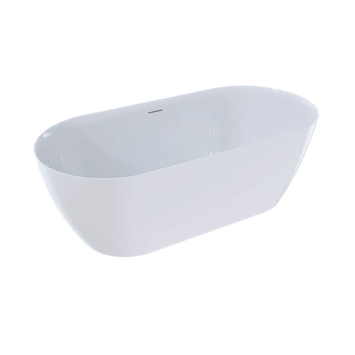 Crosswater London MPRO Freestanding Bathtub With Integral Overflow Clearstone