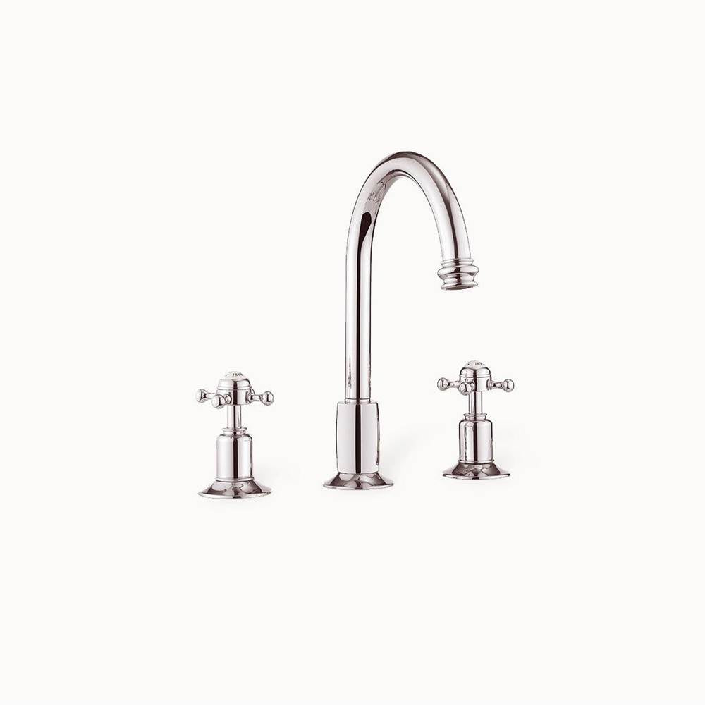 Crosswater London Belgravia Widespread Basin Faucet with Tall Spout and Cross Handles