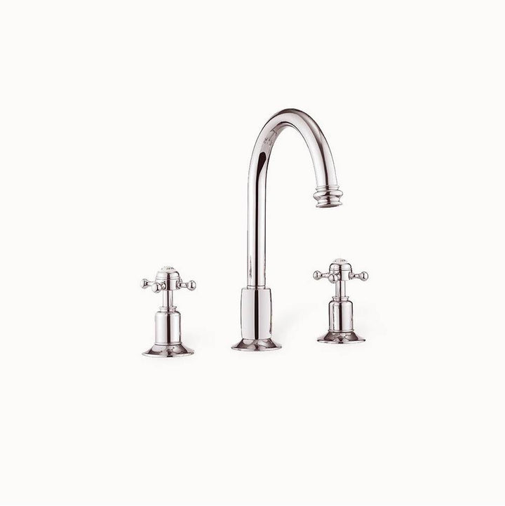 Crosswater London Belgravia Widespread Basin Faucet with Tall Spout and Cross Handles