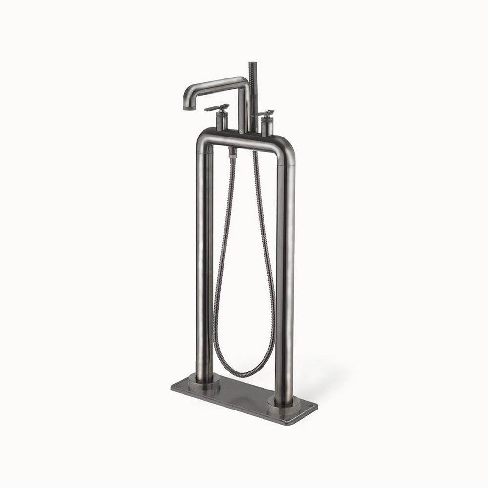 Crosswater London Union Floor-mount Tub Filler with Lever Handles