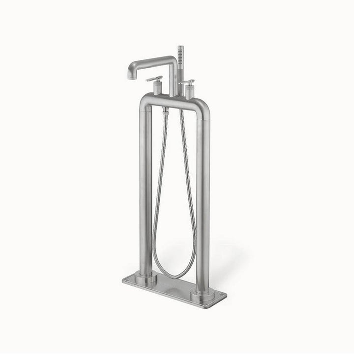 Crosswater London Union Floor-mount Tub Filler with Lever Handles