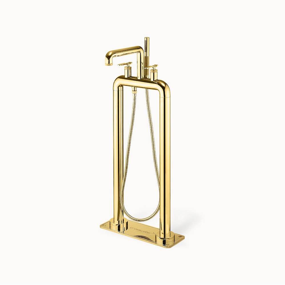 Crosswater London Union Floor-mount Tub Filler with Lever Handles
