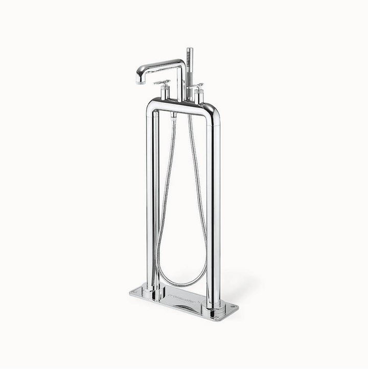 Crosswater London Union Floor-mount Tub Filler with Lever Handles