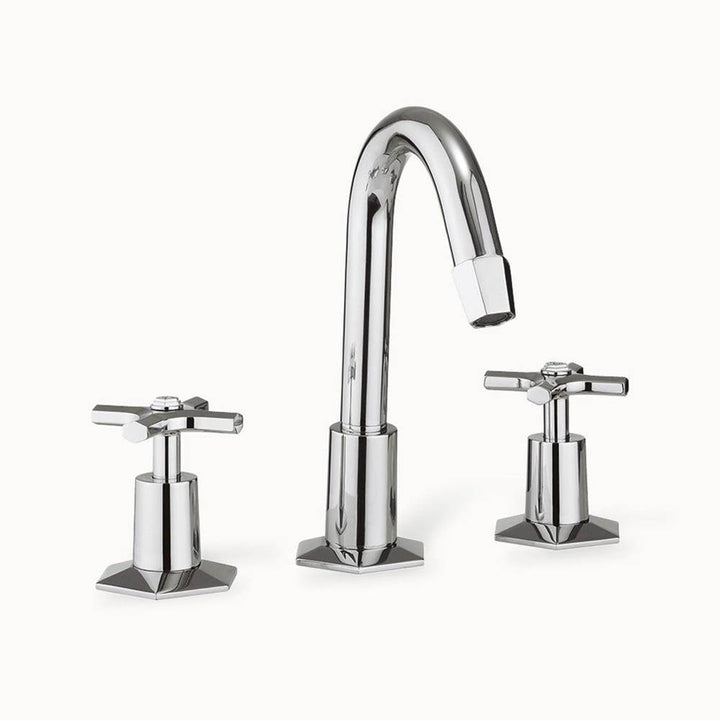 Crosswater London Waldorf Basin Faucet with Tall Spout and Cross Handles