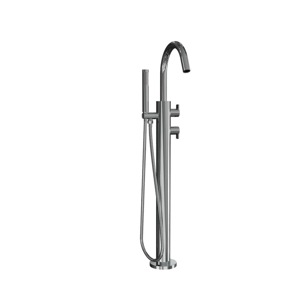 Crosswater London Wisp II Floor-mount Thermo Tub Filler