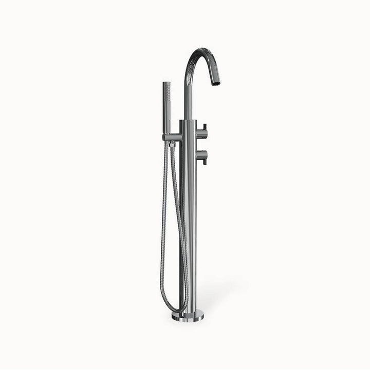 Crosswater London Wisp II Floor-mount Thermo Tub Filler