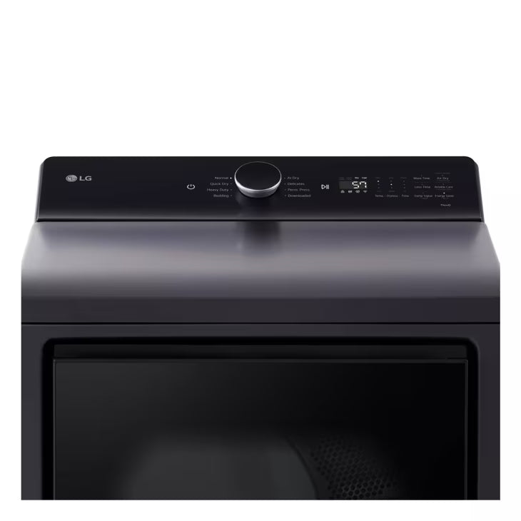 LG Appliances 7.3 cu. ft. Ultra Large Capacity Rear Control Electric Dryer with LG EasyLoad™ Door and AI Sensing