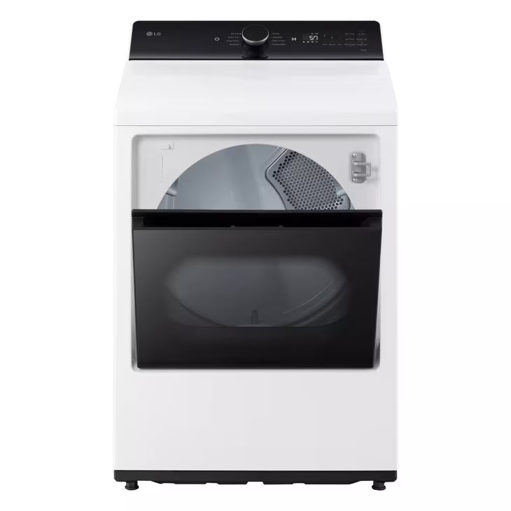 LG Appliances 7.3 cu. ft. Ultra Large Capacity Rear Control Electric Dryer with LG EasyLoad™ Door and AI Sensing