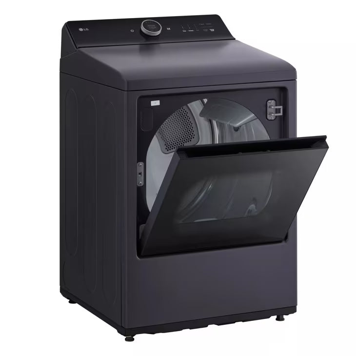 LG Appliances 7.3 cu. ft. Ultra Large Capacity Rear Control Electric Dryer with LG EasyLoad™ Door AI Sensing and TurboSteam™