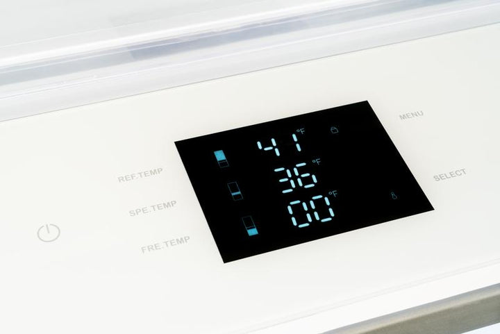 Bertazzoni 36" Built-In refrigerator Panel ready with automatic ice maker and internal water dispenser reversible doors