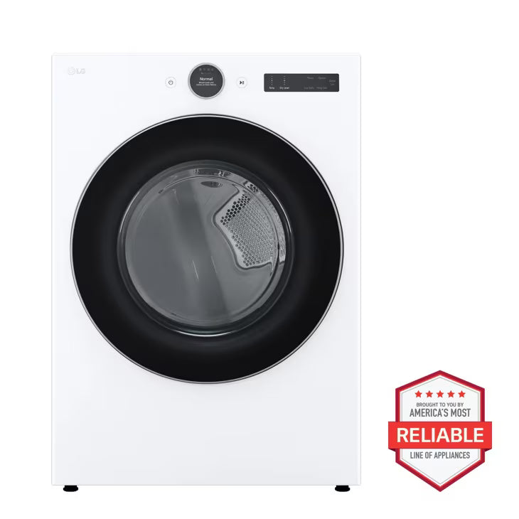 LG Appliances 7.4 cu.ft. Ultra Large Capacity Gas Dryer with Sensor Dry TurboSteam™ Technology and Wi-Fi Connectivity