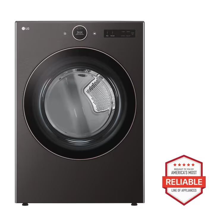 LG Appliances 7.4 cu.ft. Ultra Large Capacity Gas Dryer with Sensor Dry TurboSteam Technology and Wi-Fi Connectivity