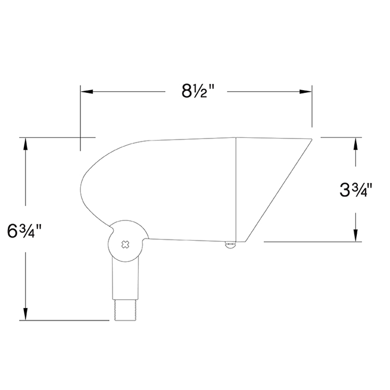 Hinkley 120V Outdoor PAR Spot Light - Floor Model