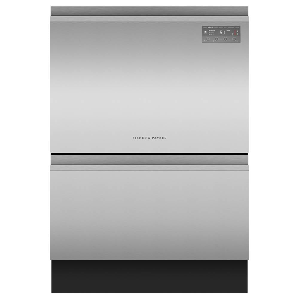 Fisher & Paykel Stainless Steel Tall Double DishDrawer