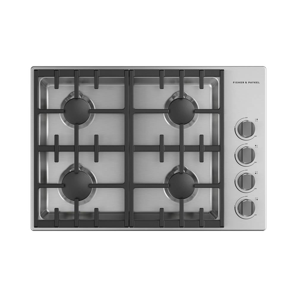 Fisher & Paykel 30" Drop-in Cooktop 4 Burner with Halo Dials