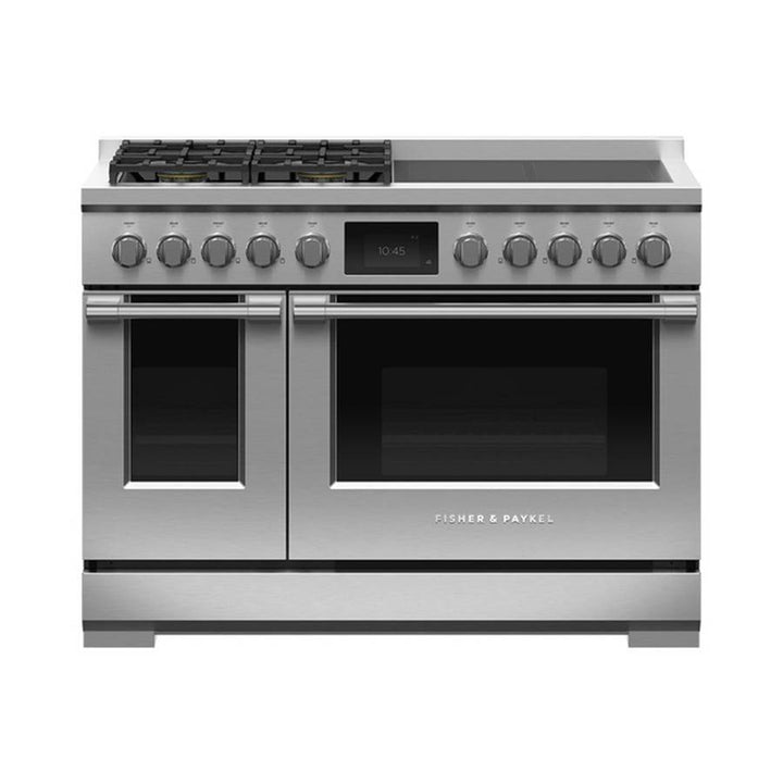 Fisher & Paykel 48" Range 4 Zone Induction with SmartZone 4 Burner Gas Natural Gas