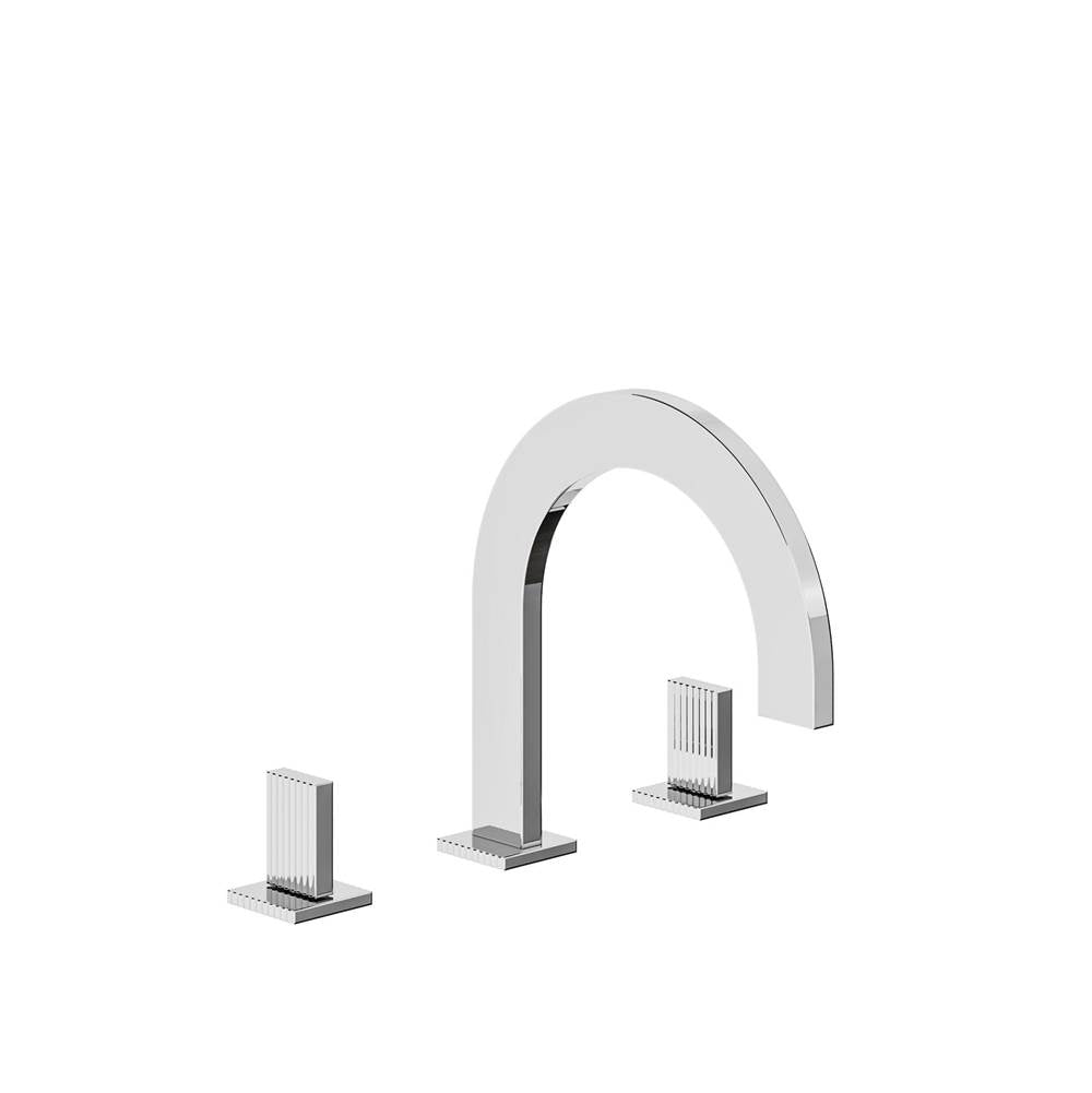 Franz Viegener Deck Mounted Roman Bath Faucet 3/4" Valves Brushed Brass ...