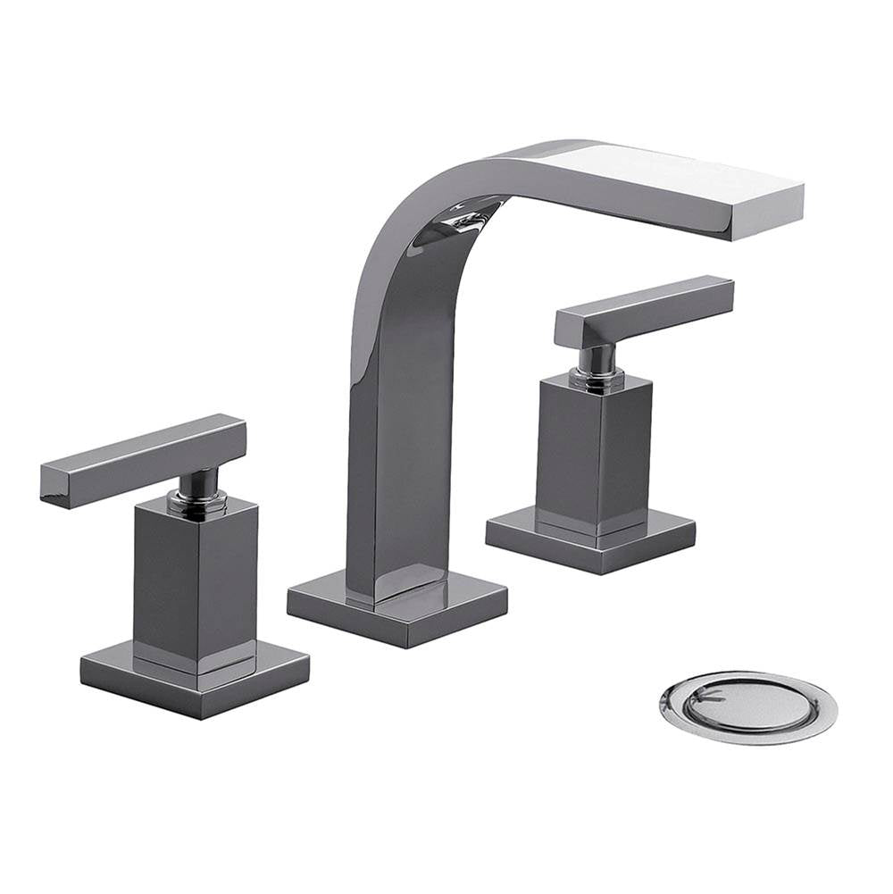 Franz Viegener Dominic Lever Plus Widespread Lavatory Faucet With Push Down Pop Up Drain Assembly