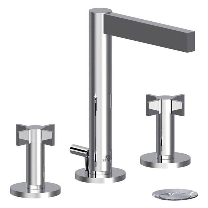 Franz Viegener Lollipop Widespread Lavatory Faucet With Pop Up Drain Assembly