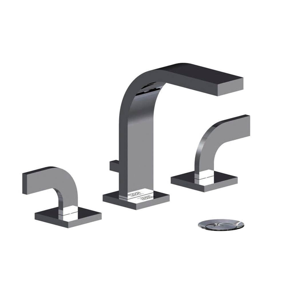 Franz Viegener Domino Widespread Lavatory Faucet With Push Down Pop Up Drain Assembly