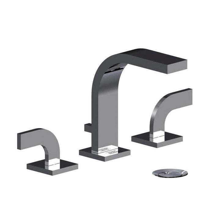 Franz Viegener Domino Widespread Lavatory Faucet With Push Down Pop Up Drain Assembly