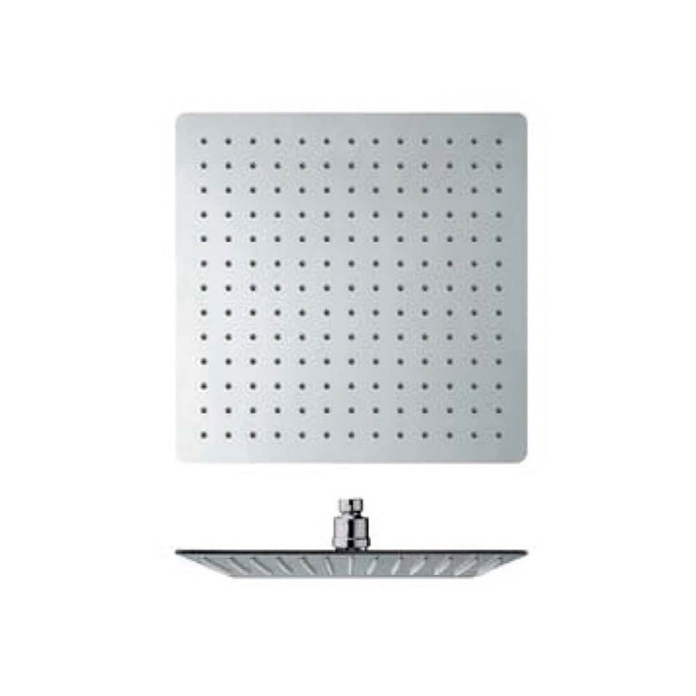 Franz Viegener 12" Square Stainless Steel Rain Head Flow Rate