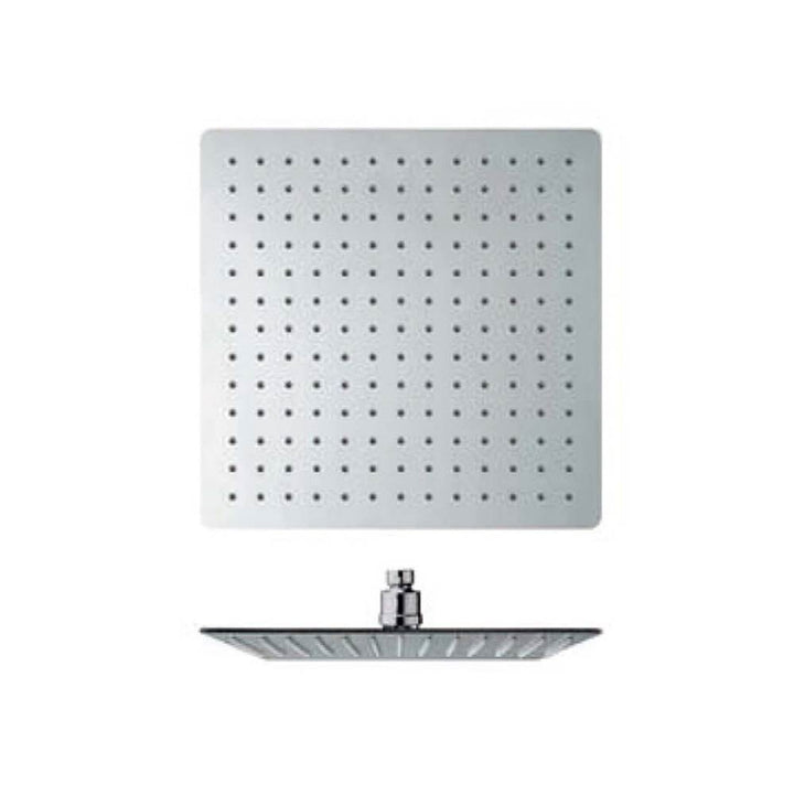Franz Viegener 12" Square Stainless Steel Rain Head Flow Rate